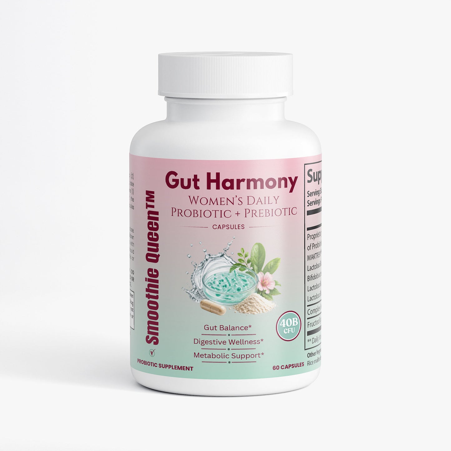 Gut Harmony - Women’s Daily Probiotic + Prebiotic (40B CFUs)