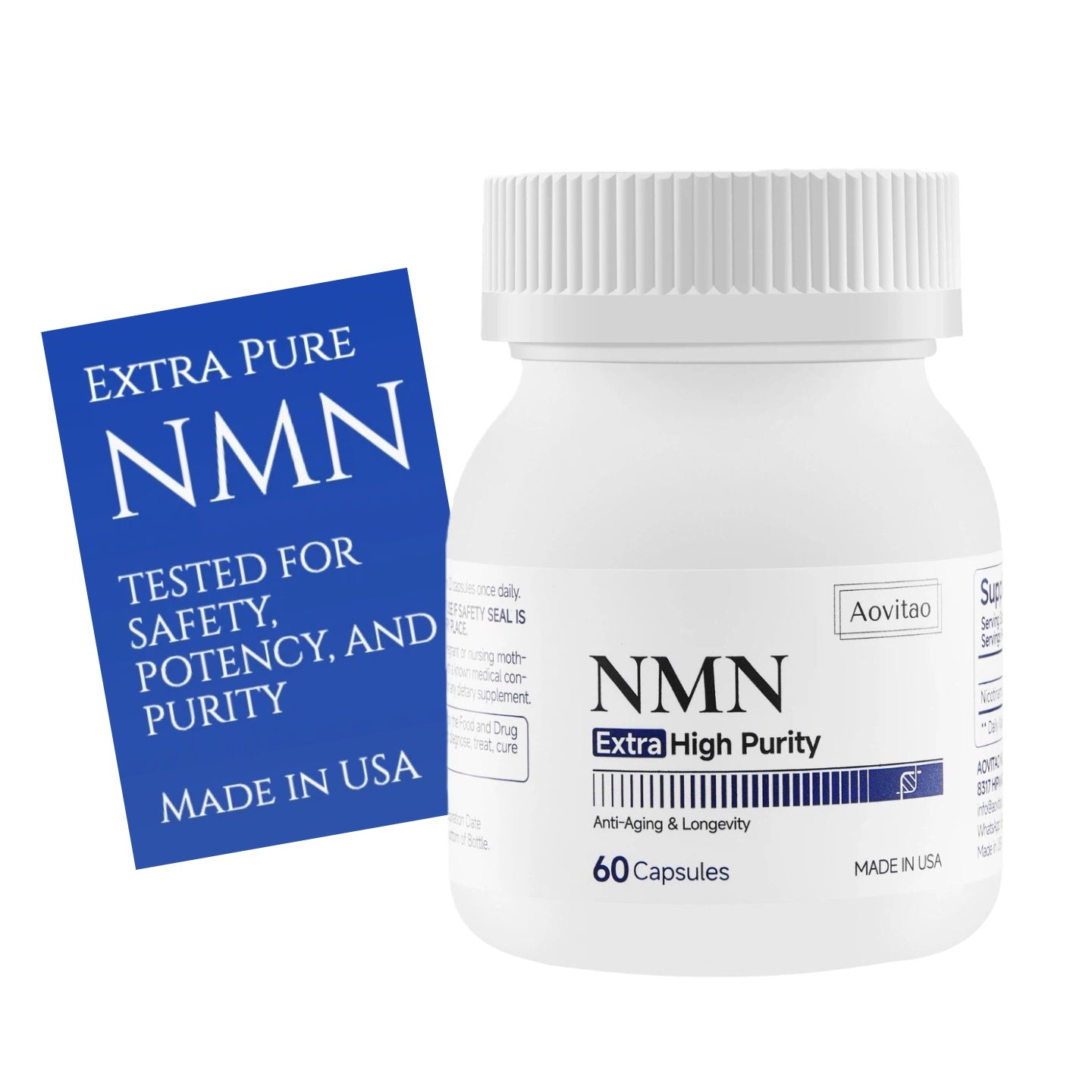 NMN Supplement Ultra Pure Supports NAD Production and Healthy Aging