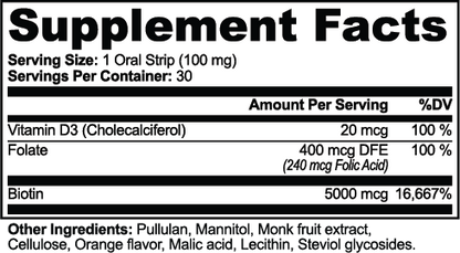 Hair, Skin and Nails Strips