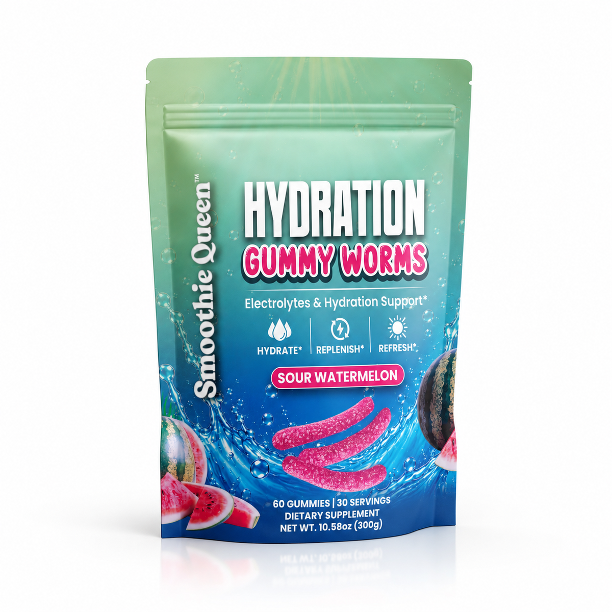 Hydration Gummy Worms - Sour Watermelon