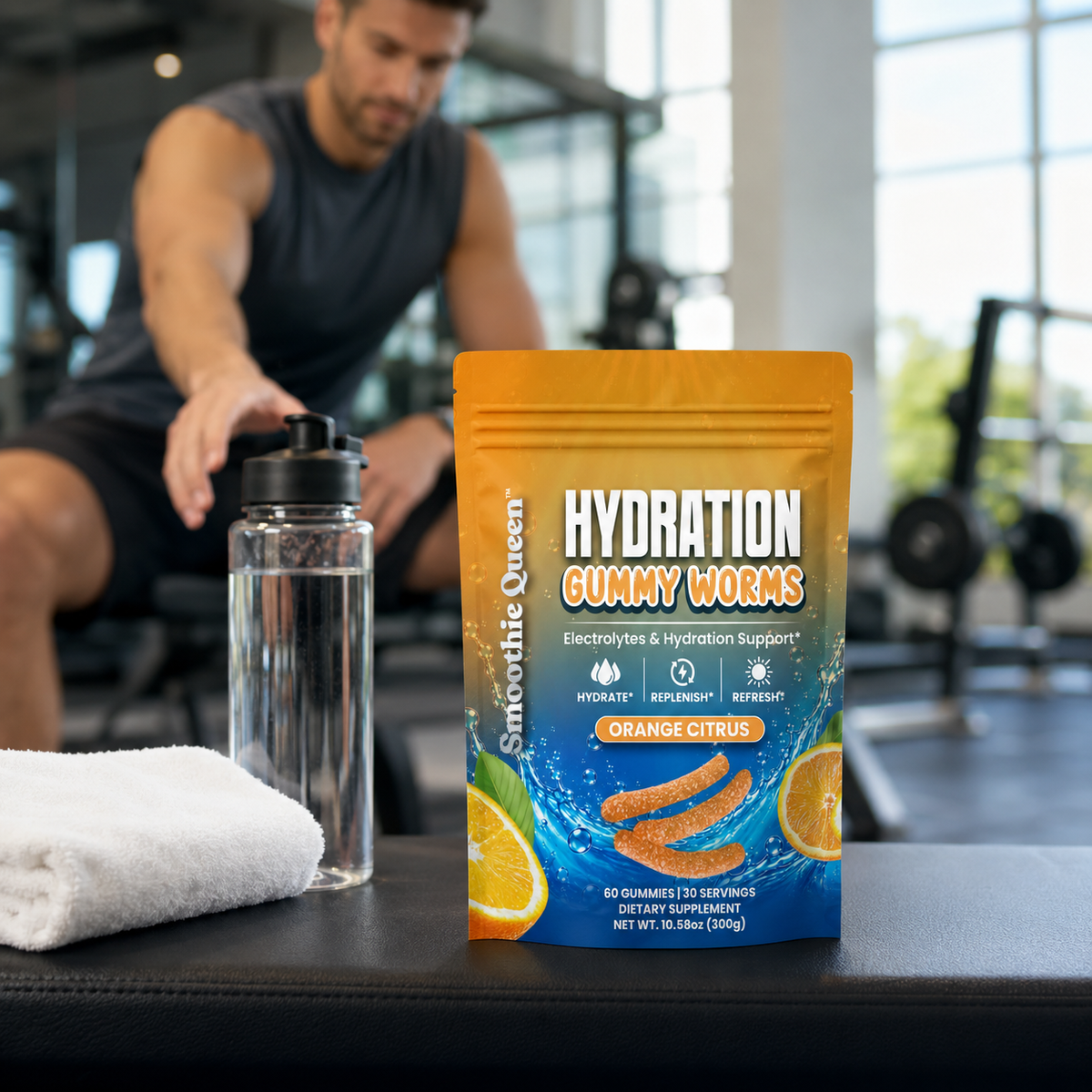 Hydration Gummy Worms - Orange Citrus