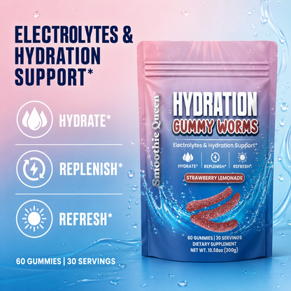 Hydration Gummy Worms - Strawberry Lemonade