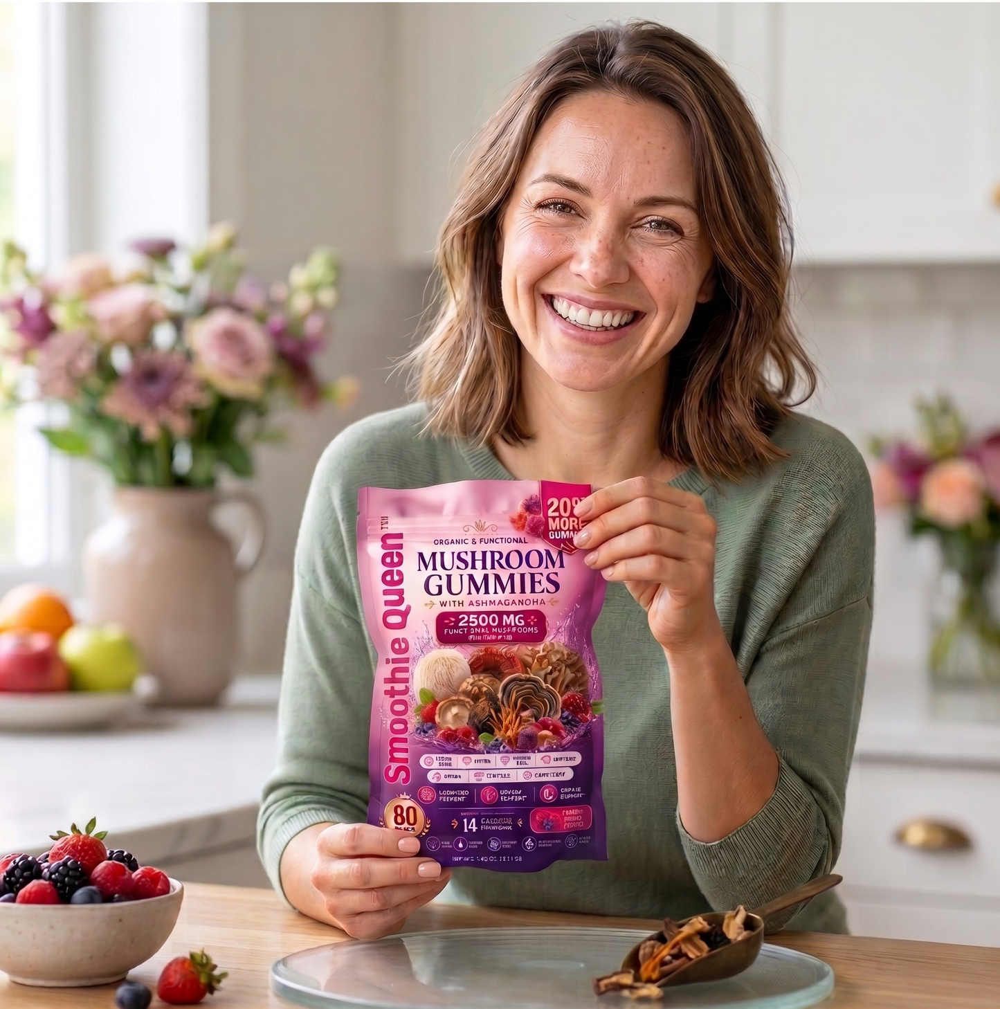 Mushroom Gummies with Ashwagandha